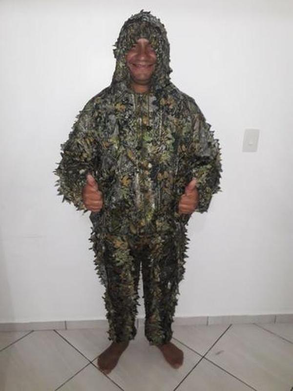 Camouflage Camo Suit, Jungle Bionic Leaves, Hunting Camouflage Clothes photo review