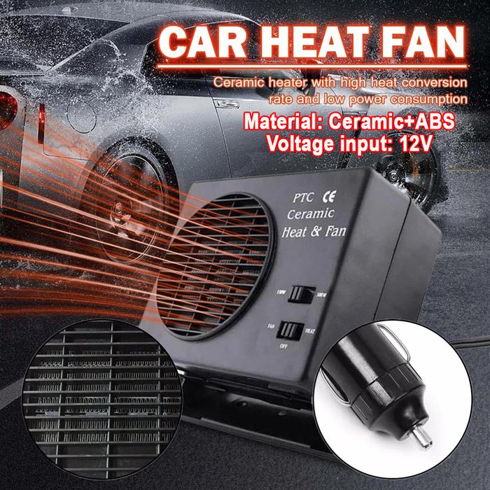 Car Heater 150W 300W 12V Ceramic Car Fan Heater