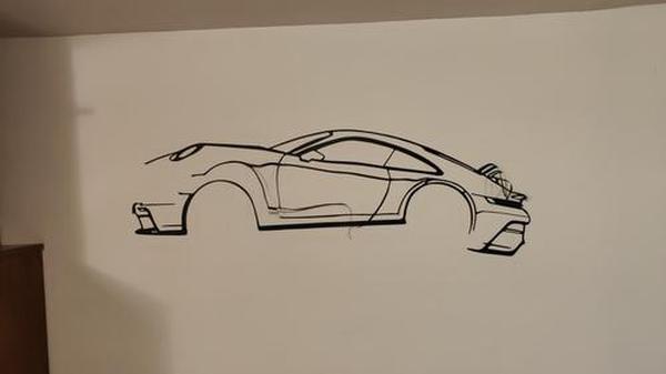 Car Silhouette Wall Sticker - Sports Cars Vinyl Art for Home Decor photo review