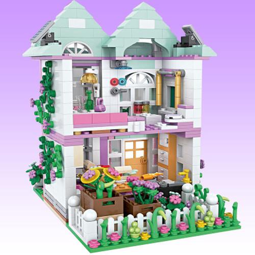 Castle Building Blocks, Garden Character Set Diy Toys Birthday Gifts For Children