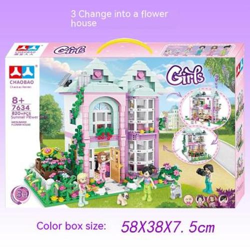 Castle Building Blocks, Garden Character Set Diy Toys Birthday Gifts For Children