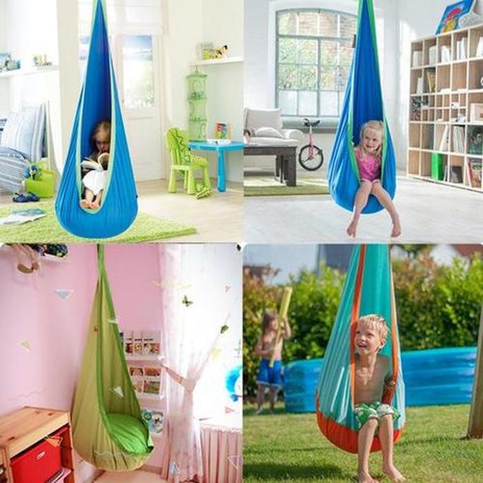 Children Pod Hammock Indoor Outdoor Hanging Chair