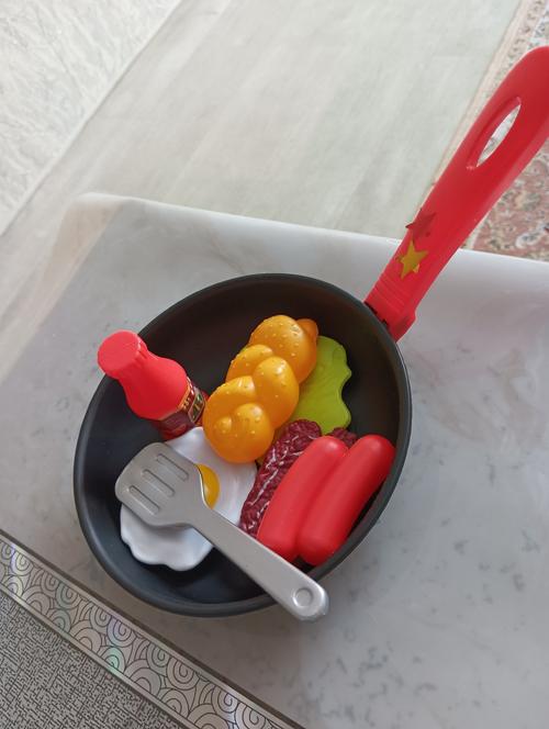 Children's Kitchen Toy Set with Steak Pan and Food for Girls & Boys photo review