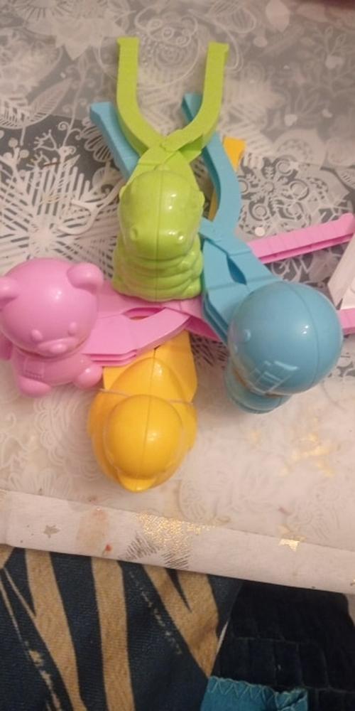 Children's Snowplaying Tools Mold Football Clip Brick Mold Beach Clip photo review