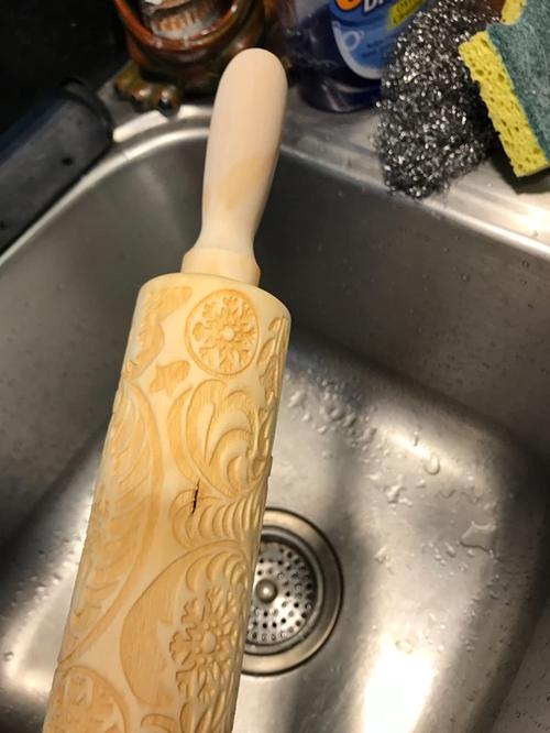 Christmas 3D Embossed Wooden Rolling Pin photo review