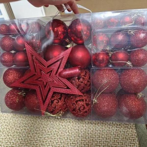 Christmas Balls Star Ornaments for Christmas Tree Decoration photo review