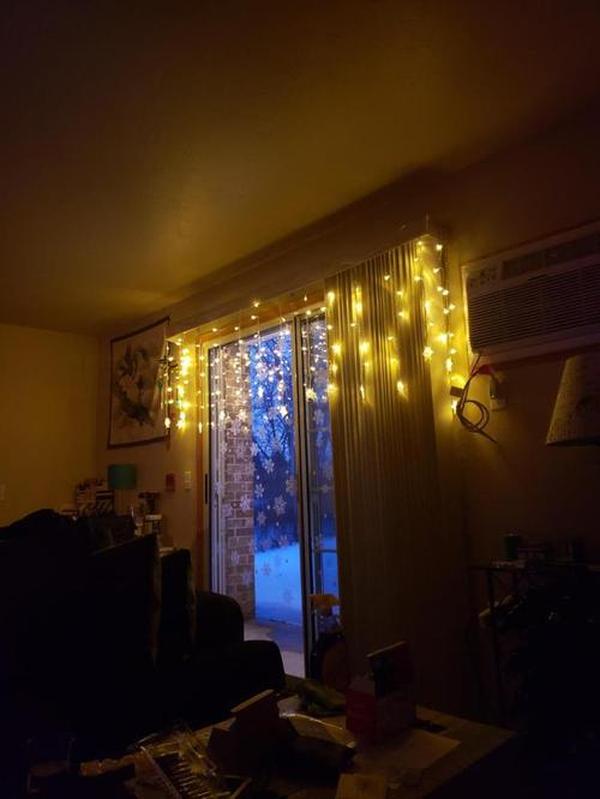 Christmas Snowflake Curtain Lights - Outdoor Garland for Home, Party, Garden photo review