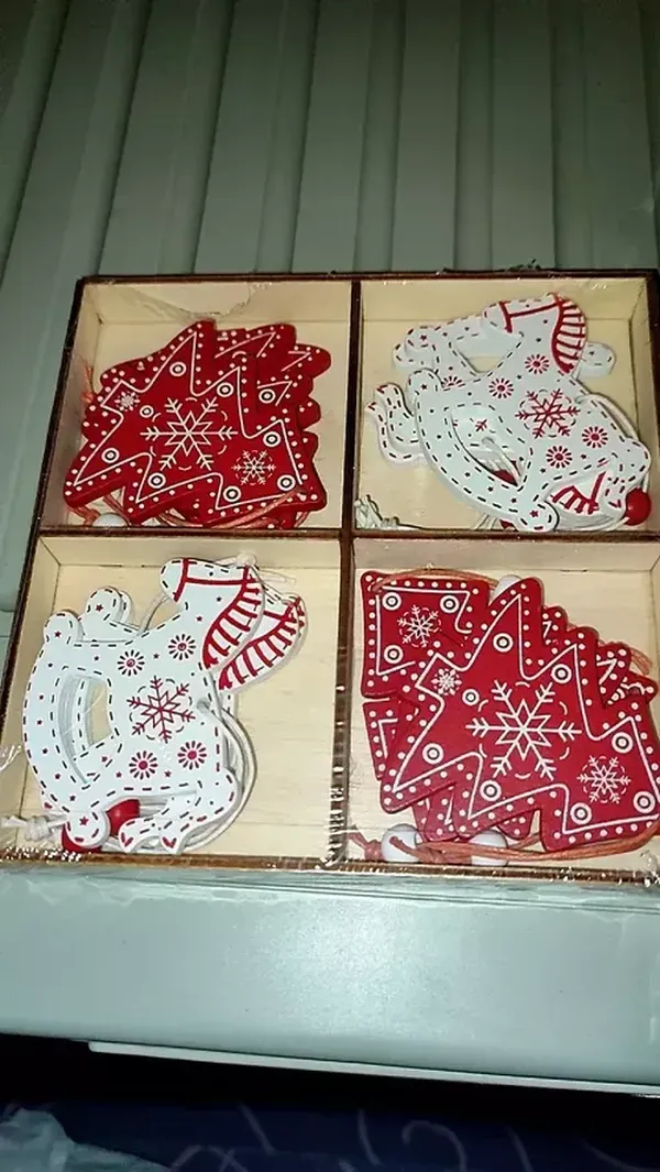 Christmas Wooden Ornaments - Merry Christmas Decorations for Home photo review