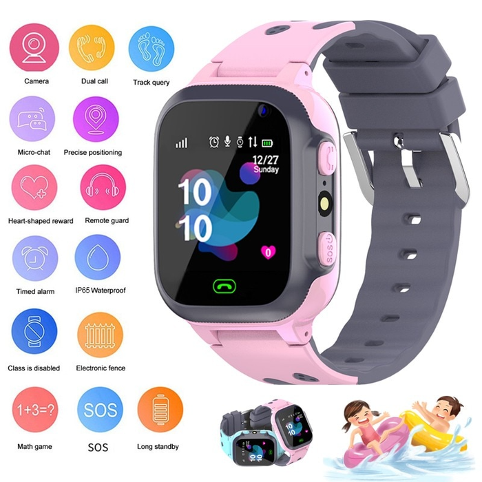 Kids Smartwatch with GPS, Phone Call, SOS, Waterproof Design