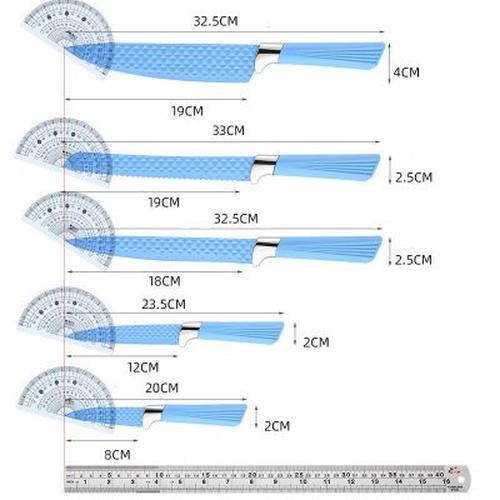 Colorful Household Knife Set, Suitable For Your Kitchen