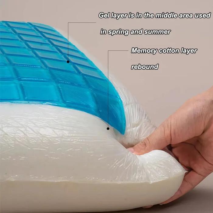 Cooling Gel Memory Foam Pillow for Neck Support Sleep