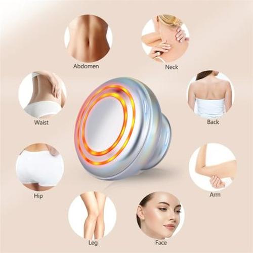 Cordless body slimming massager with EMS, sonic vibration, and heat therapy