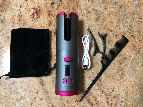 Cordless Ceramic Hair Curler, Multifunctional Automatic Wireless Curling Iron photo review