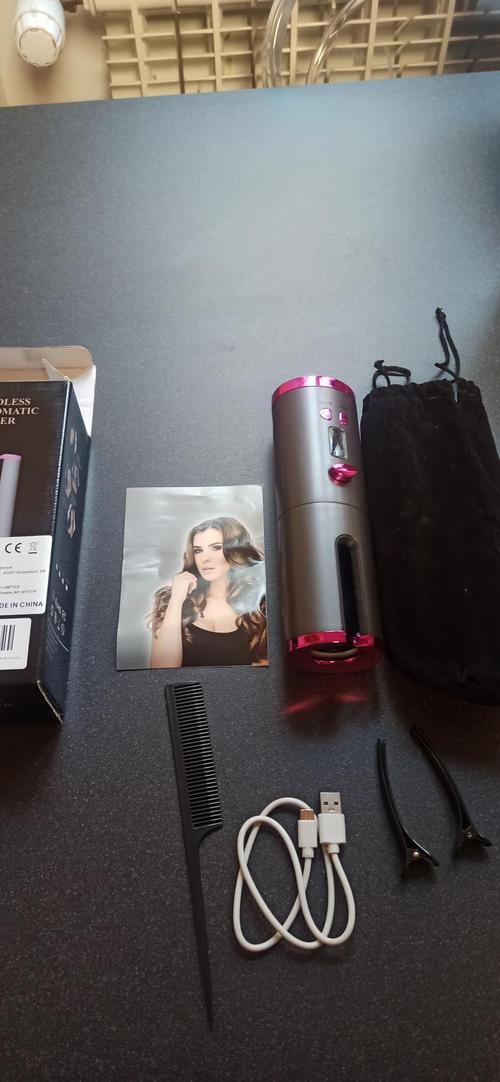 Cordless Ceramic Hair Curler, Multifunctional Automatic Wireless Curling Iron photo review
