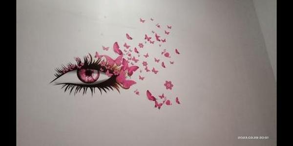 Creative Eyelashes Wall Sticker for Living Room Decoration photo review