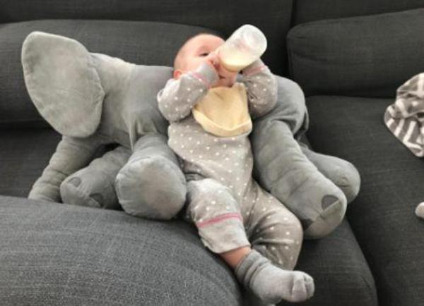 Cute Giant Elephant Cuddle Hug Plush Toy For Babies photo review