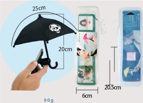 Cute Mobile Phone Holder With Sun Umbrella