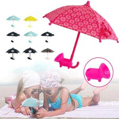 Cute Mobile Phone Holder With Sun Umbrella