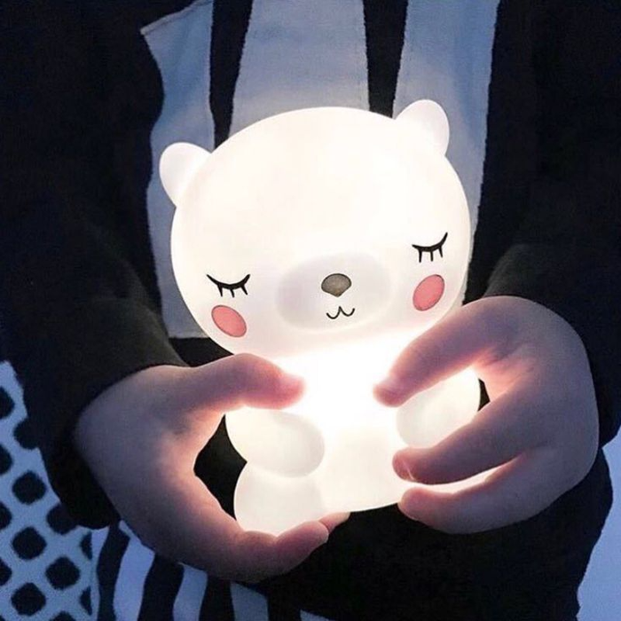 Cute Panda and Bear LED Night Light for Kids Room