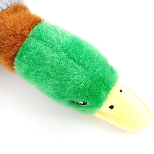 Cute Plush Duck Dog Chew Toy with Sound, Squeaky Animal Toy for Cleaning Teeth