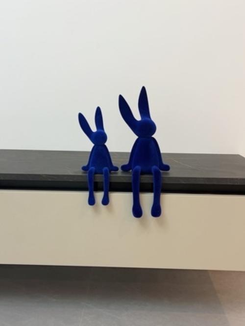 Cute Rabbit Resin Sculpture Figurines for Home Decoration photo review