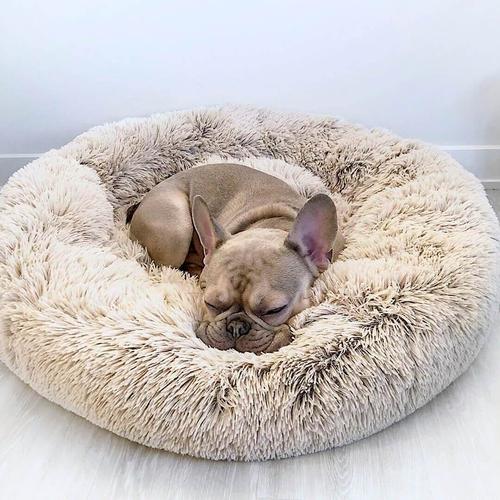 Deep Sleep Gog Calming Bed for Small Dogs Round Plush Pet Nest