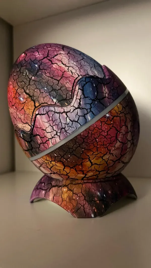 Dinosaur Egg Shell Galaxy Projector, Starry Night Night Light, Bluetooth Speakers, LED Nebula Lamp, Cute Kids Room Decor, Gift For Kids photo review