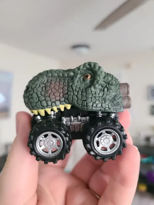 Dinosaur Pull Back Cars Toys Set for Kids - Mini Monster Truck Toy Gift photo review