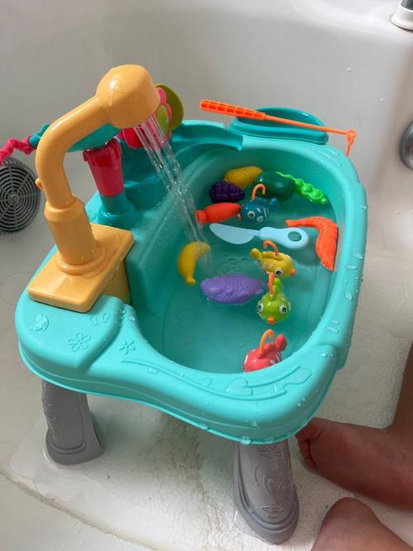 Dishwasher Toys With Tap Water Pretend To Play , Food Immersive Fishing Toys photo review