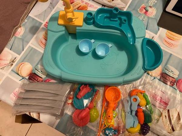 Dishwasher Toys With Tap Water Pretend To Play , Food Immersive Fishing Toys photo review