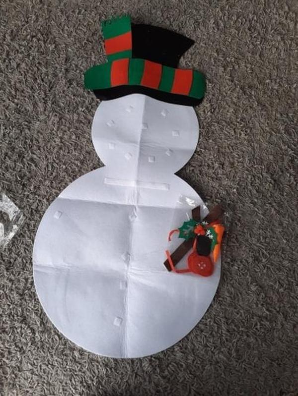 DIY Felt Christmas Snowman or Tree - Best Gift For Children photo review