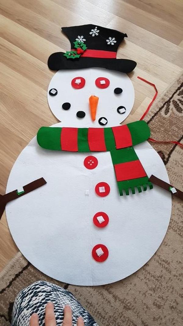 DIY Felt Christmas Snowman or Tree - Best Gift For Children photo review