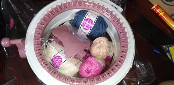 Diy Hand Knitting Machine, Cylindrical Weaving Machine photo review