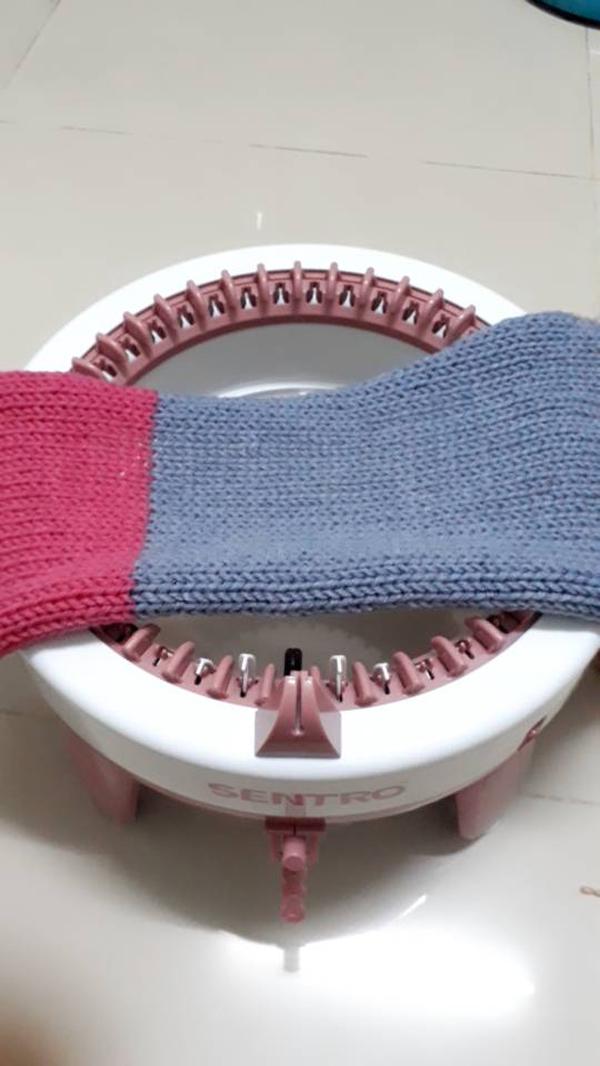 Diy Hand Knitting Machine, Cylindrical Weaving Machine photo review