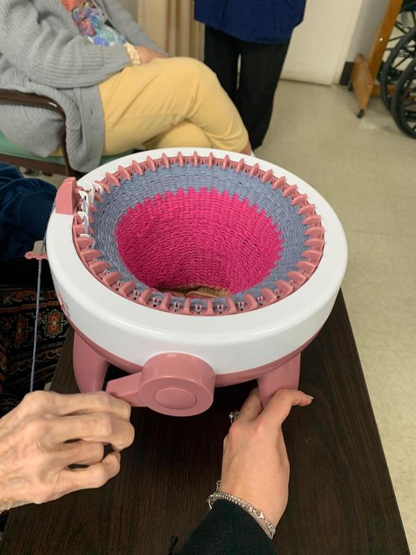 Diy Hand Knitting Machine, Cylindrical Weaving Machine photo review