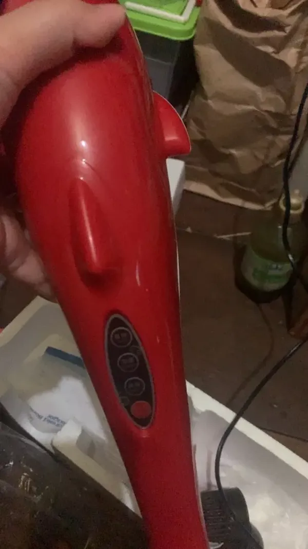 Handheld Electric Dolphin Massager for Back Neck and Lumbar photo review