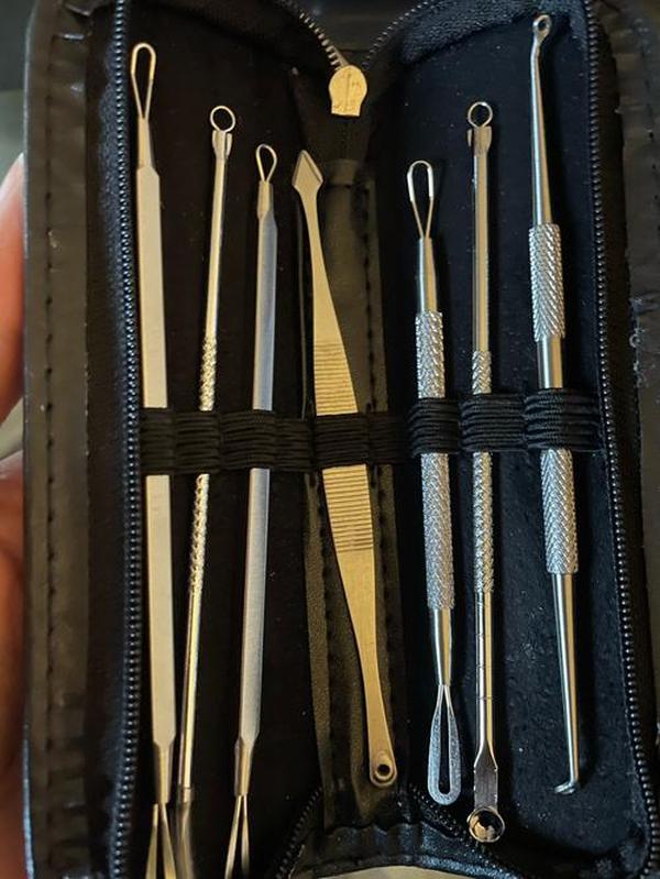 Dr Pimple Popper Tool - 8 Pcs Blackhead Extractor photo review