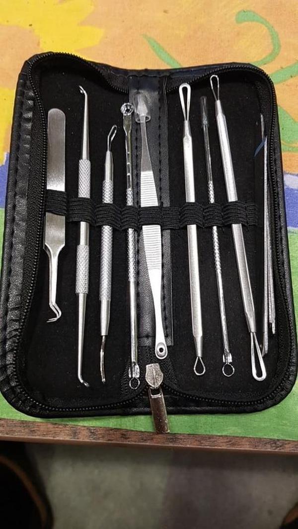 Dr Pimple Popper Tool - 8 Pcs Blackhead Extractor photo review