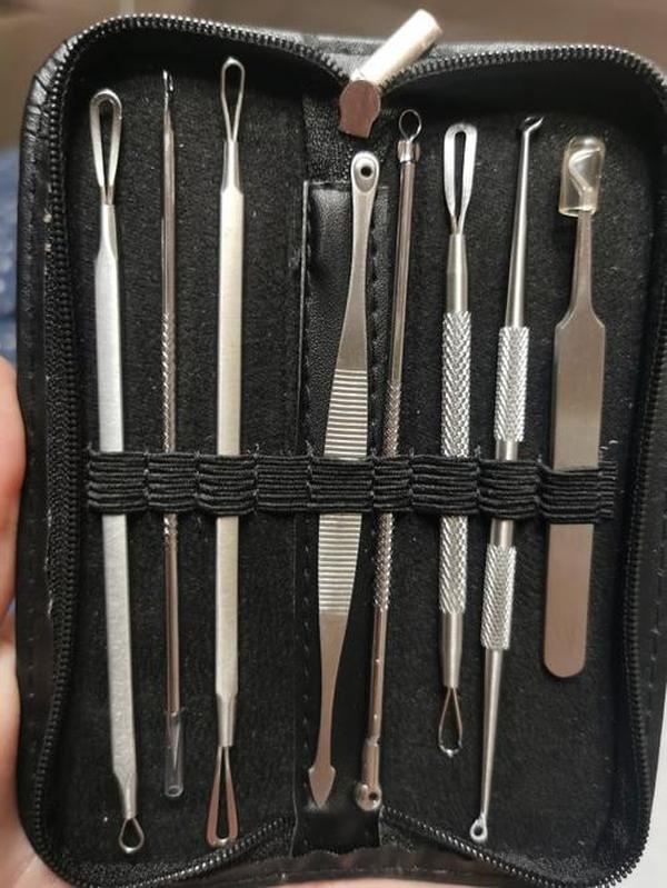 Dr Pimple Popper Tool - 8 Pcs Blackhead Extractor photo review