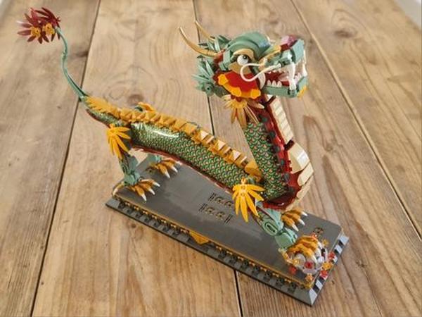 Dragon Model Building Blocks Creative Mini Decoration Bricks Animal Puzzle Toys With Base Kids photo review