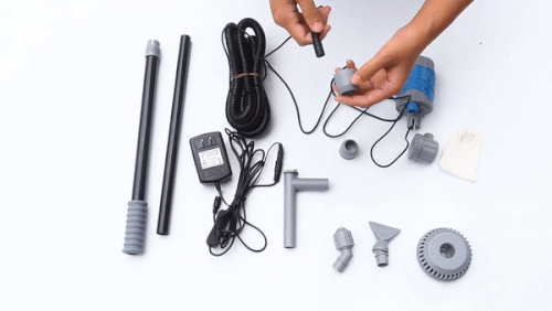 Electric Aquarium Water Change Pump with Gravel Cleaner