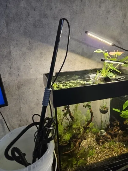 Electric Aquarium Water Change Pump with Gravel Cleaner photo review