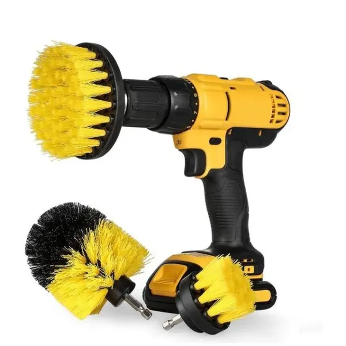 Electric Drill Brush Set for Floor, Tile, and Car Cleaning
