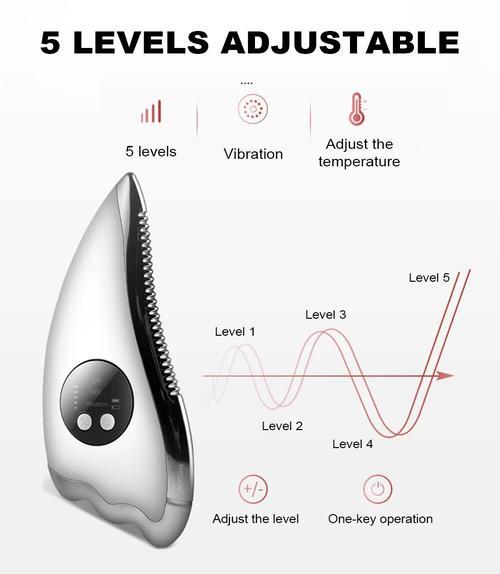 Electric Facial Scraping Massager for Face Lifting and Slimming