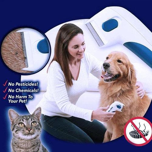 Electric Flea &amp; Tick Comb For Cats Dogs, Electric Lice Remover