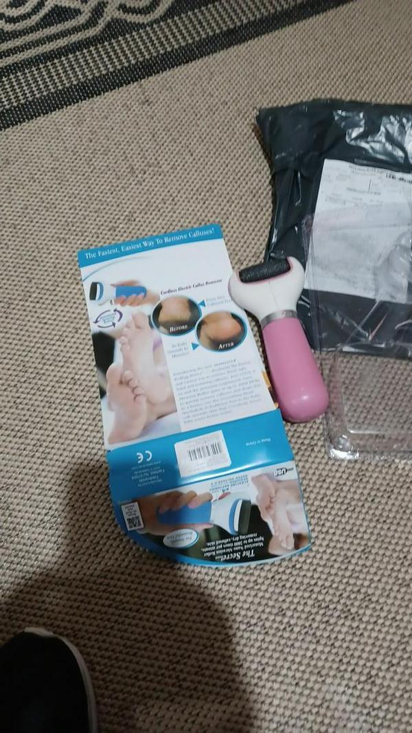 Electric Foot File Callus Remover, Pedicure Tool. photo review