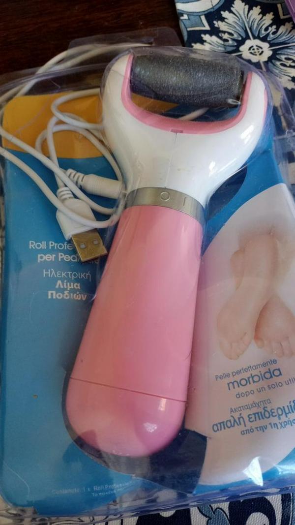 Electric Foot File Callus Remover, Pedicure Tool. photo review