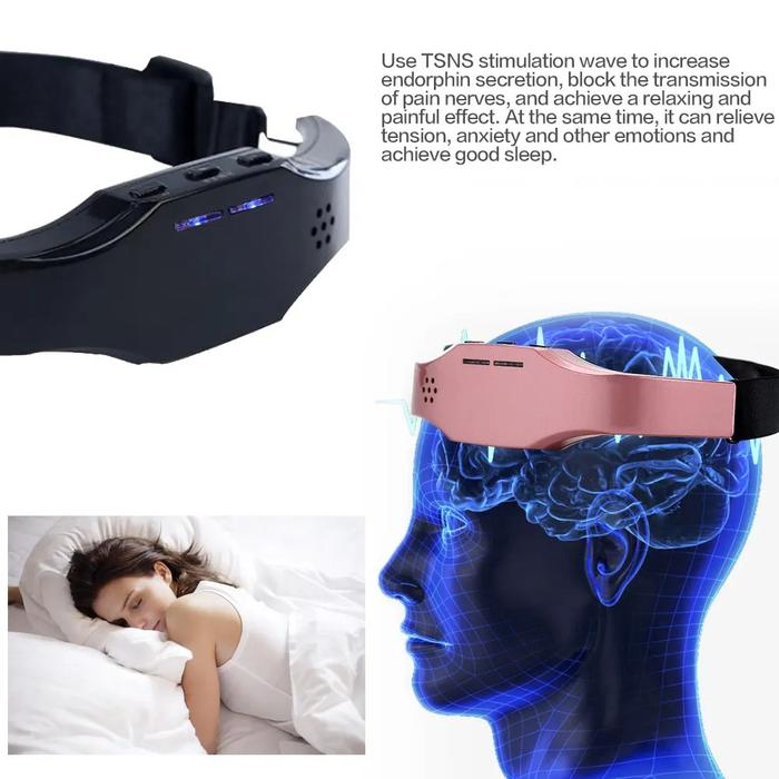 Electric Head Massager for Migraine &amp; Sleep Therapy Relief