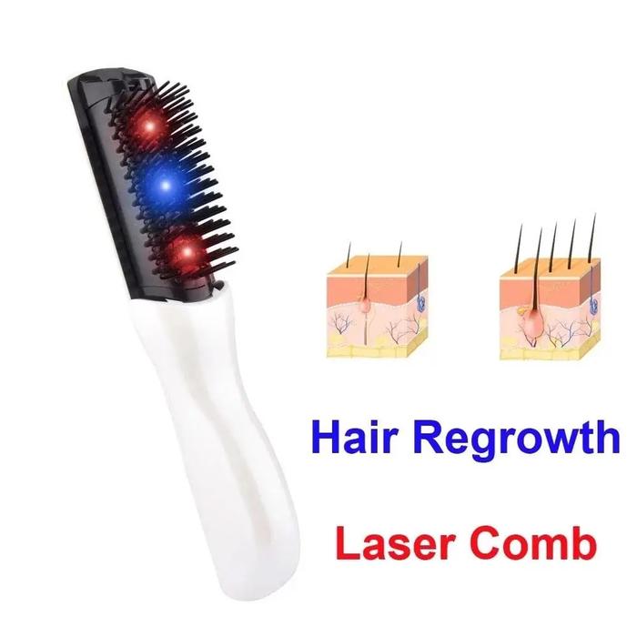 Electric Infrared Hair Massage Comb with Vibration and Ion Therapy
