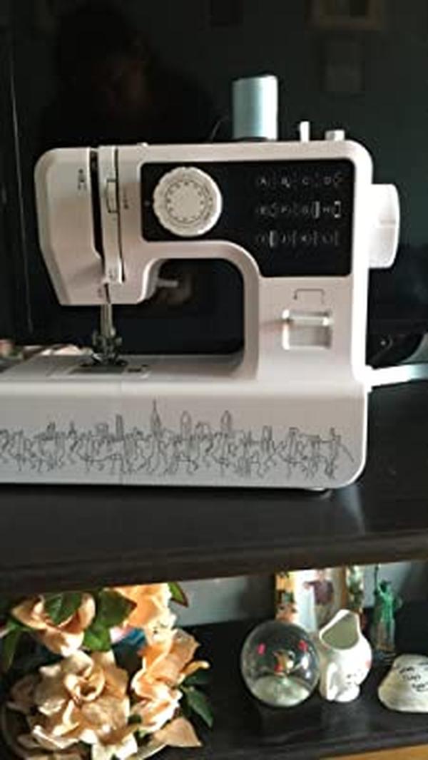 Electric Sewing Machine Overlock, Desktop Electric Small Mini Sewing Machine photo review